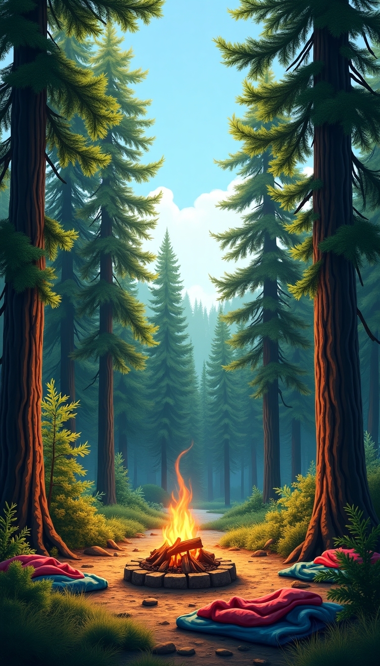 tranquil forest camping experience
