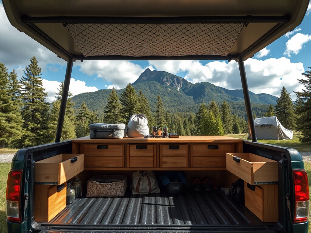 truck bed camper storage