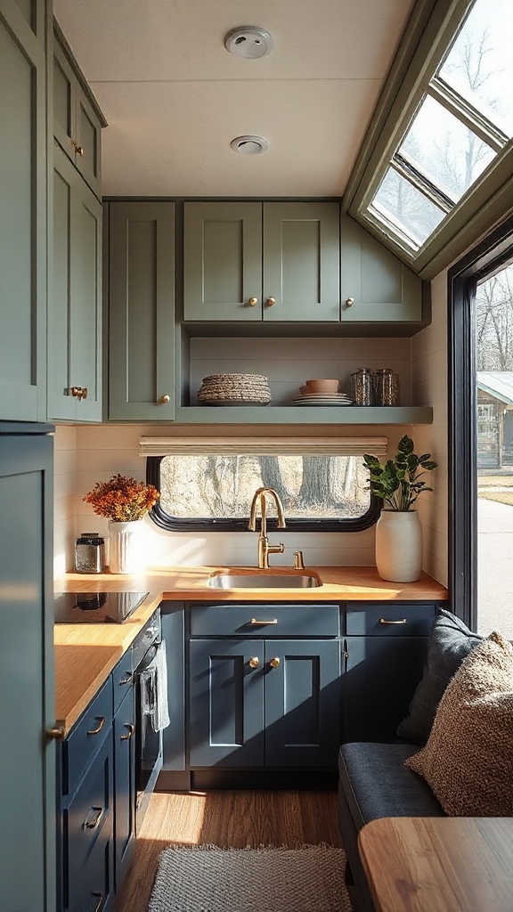 two tone cabinet design appeal