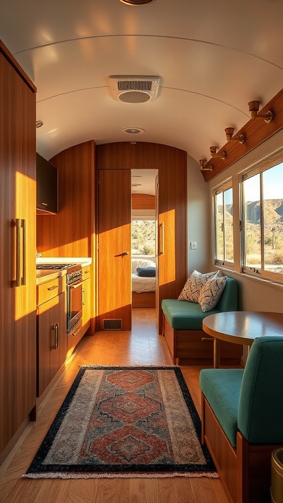walnut and brass elegance