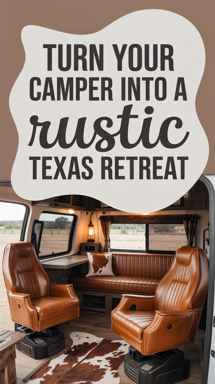 How to Get the Texas Ranch Look in Your Small Camper Interior