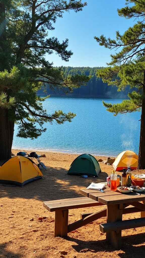 affordable camping near lakes