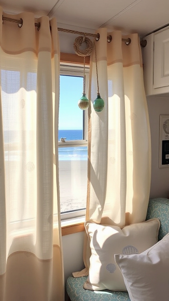 beachy window treatment ideas
