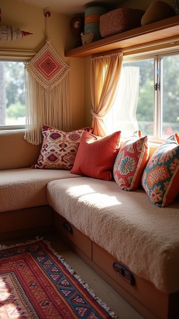 bohemian handcrafted textile decor