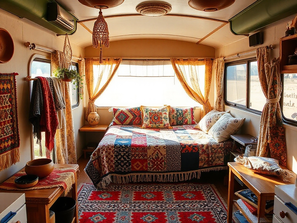 boho camper interior design