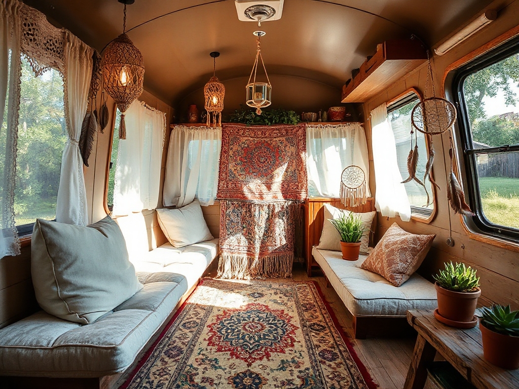 boho camper interior makeovers