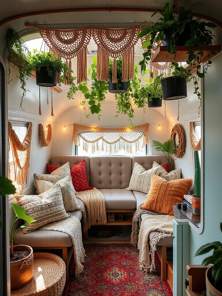 boho chic travel trailer design