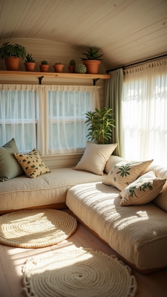 calming boho camper retreat