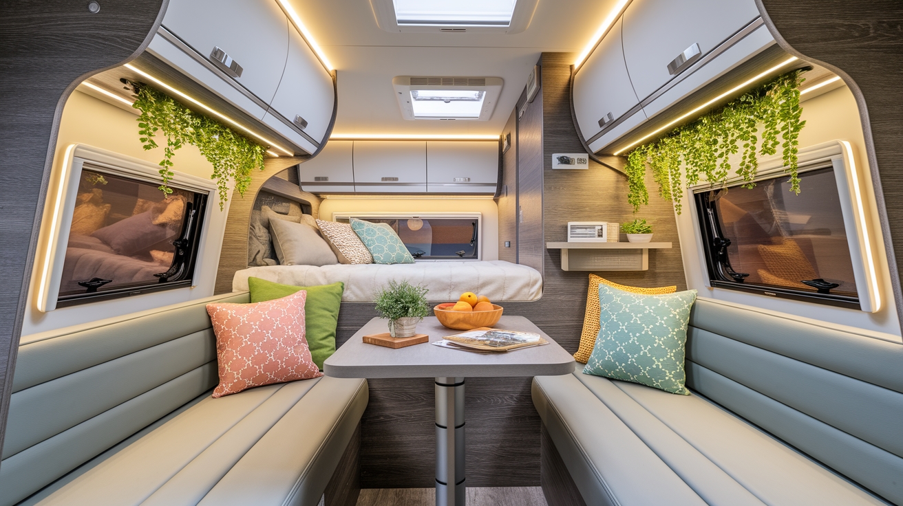 chic small camper interiors
