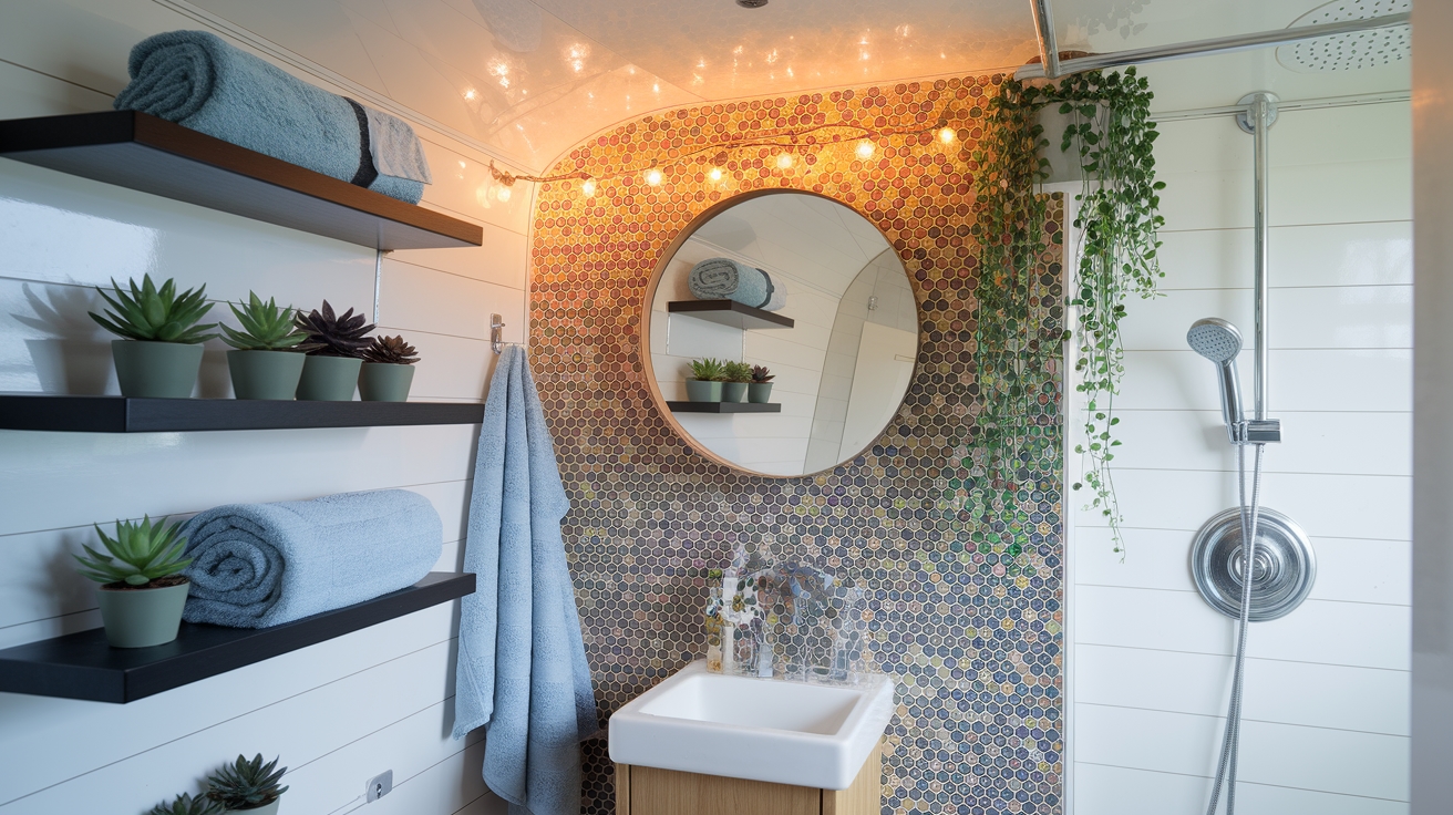 clever small bathroom decor