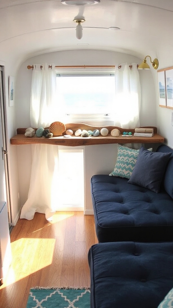 coastal display shelf design