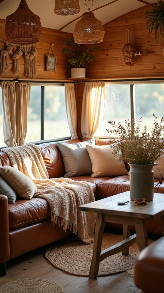 cozy bohemian natural decor
