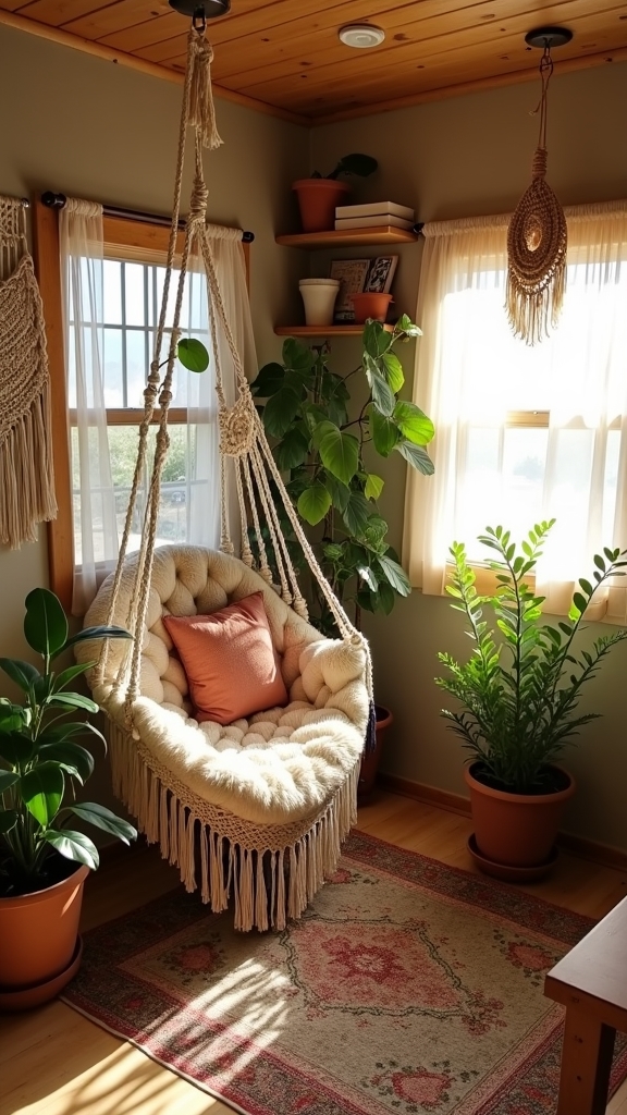cozy hammock chair nook