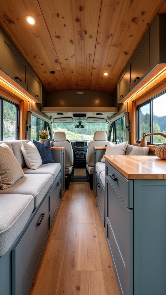 cozy rustic cedar ceiling