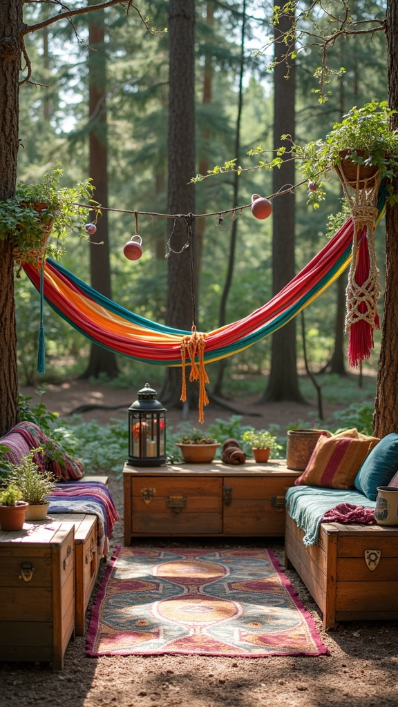 creative outdoor storage decor