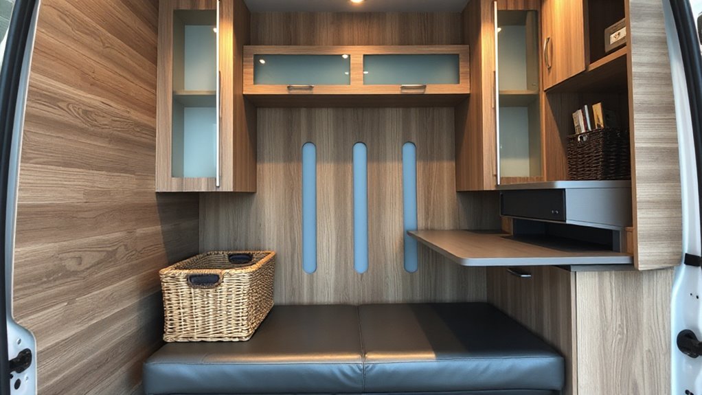 custom built campervan storage solutions