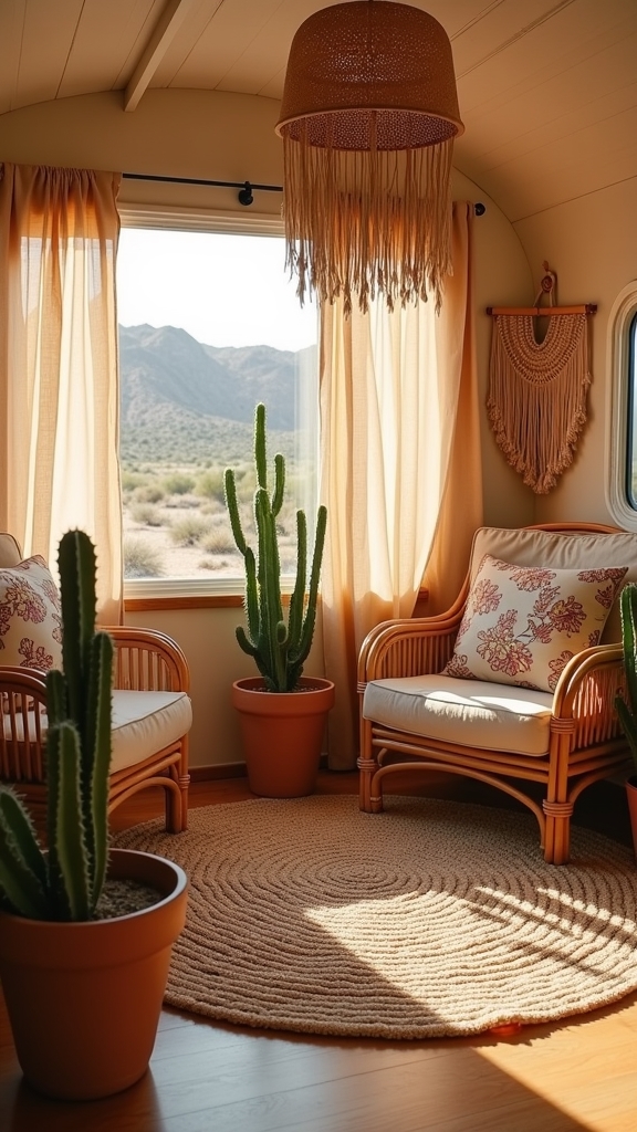 desert inspired camper color scheme