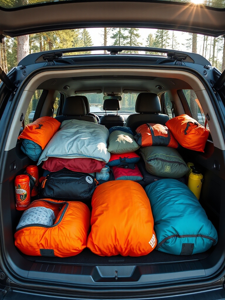 efficient camping gear compression