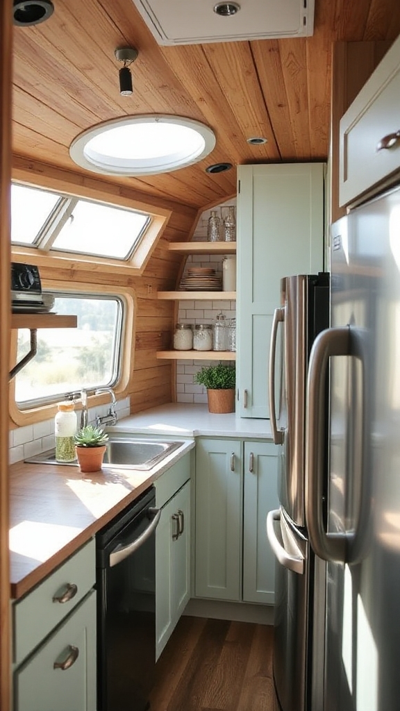 efficient compact galley kitchen