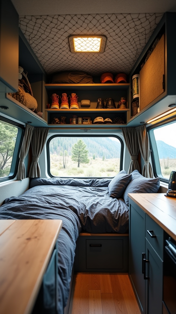 efficient outdoor gear storage