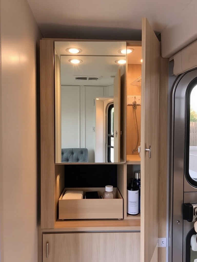 elegant concealed storage solution