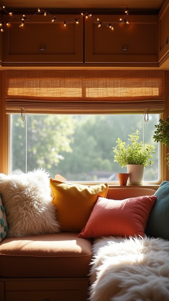 elegant retractable bamboo shades