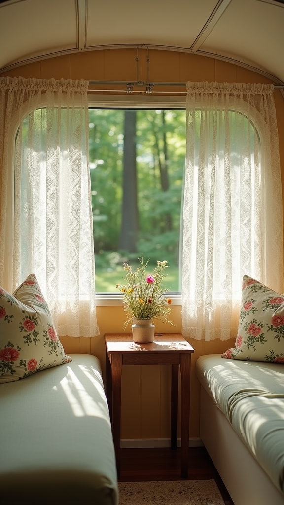 elegant vintage lace curtains