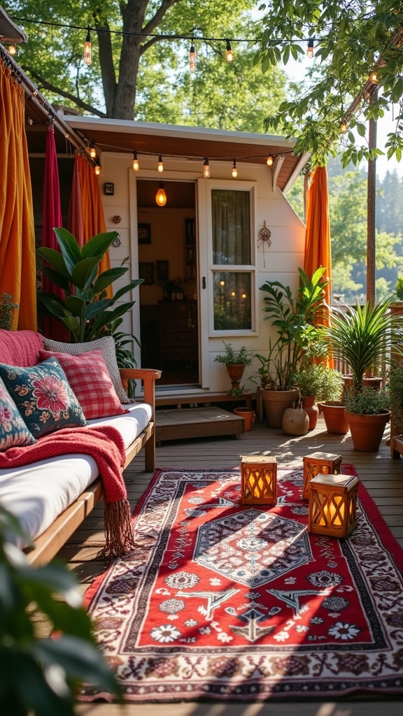 enchanting outdoor living space