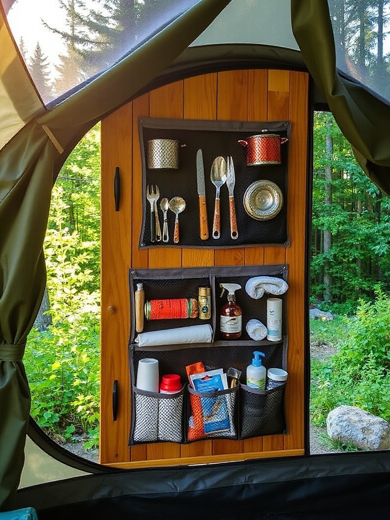functional door mounted storage solution