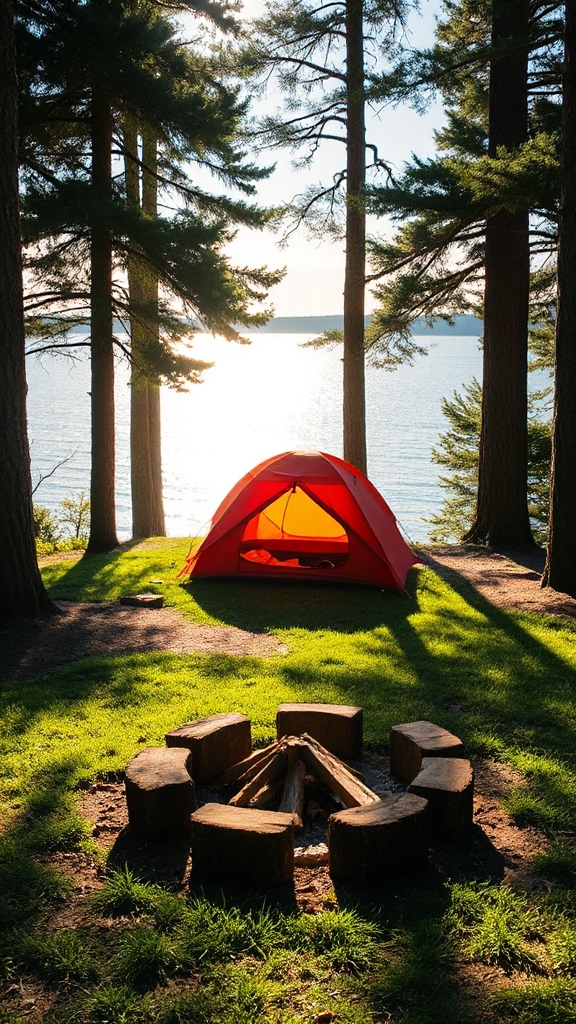 great lakes summer camping