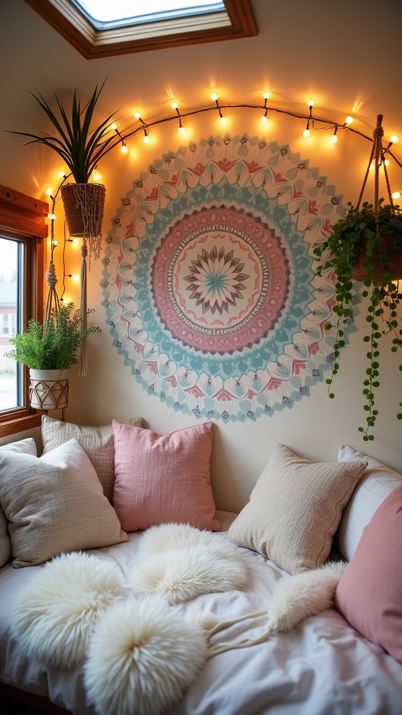 hand painted bohemian wall murals