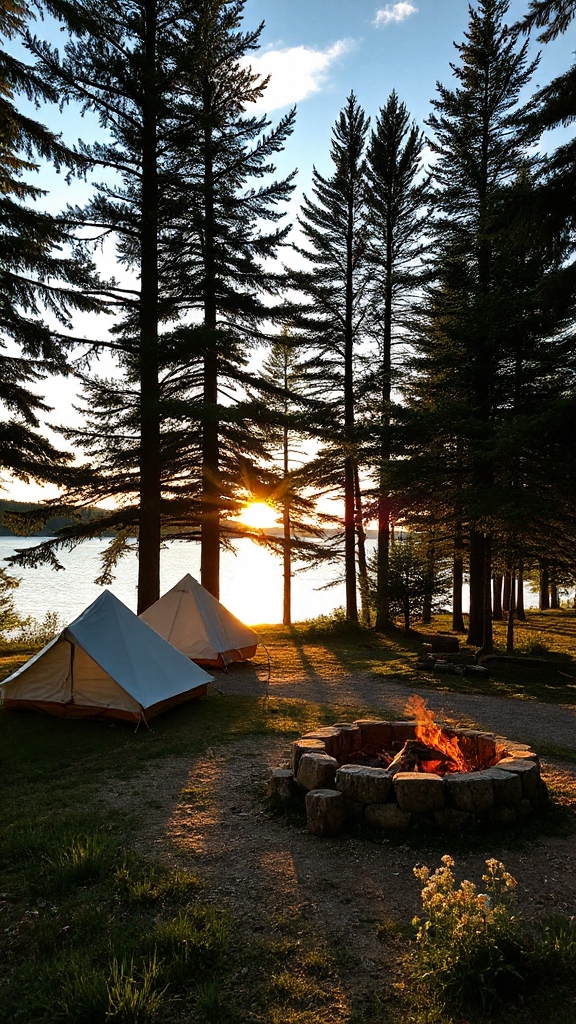 lake superior campground bliss