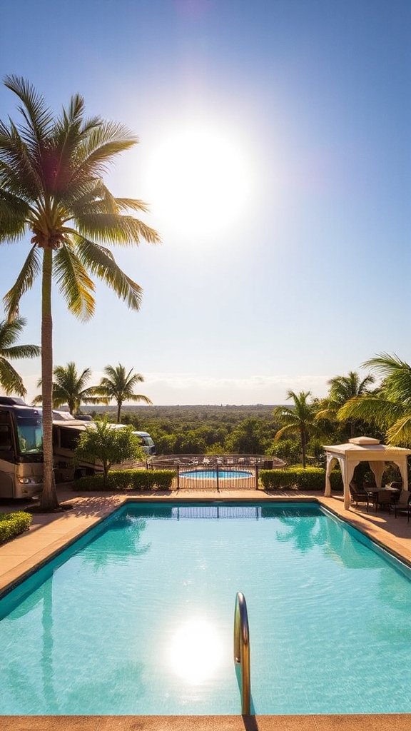 luxury waterfront motorcoach resort