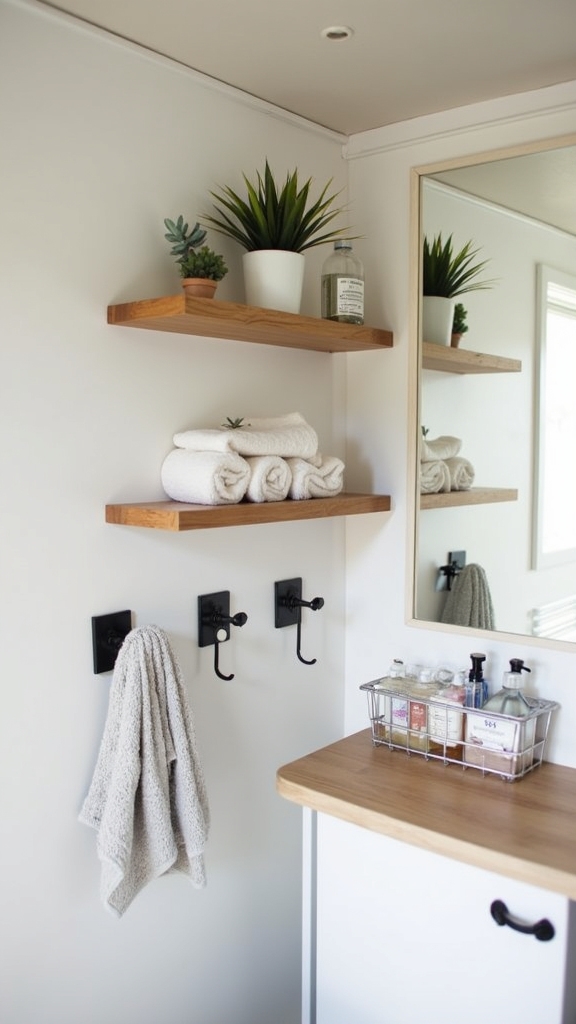 maximize camper bathroom space