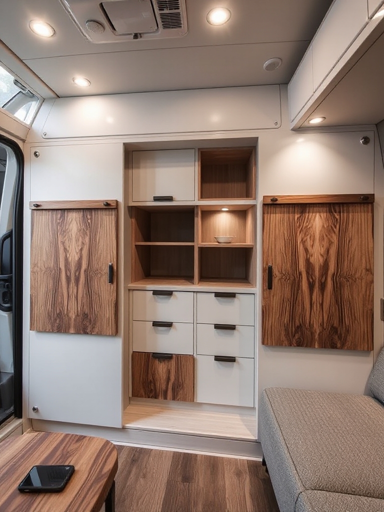 maximize campervan storage space