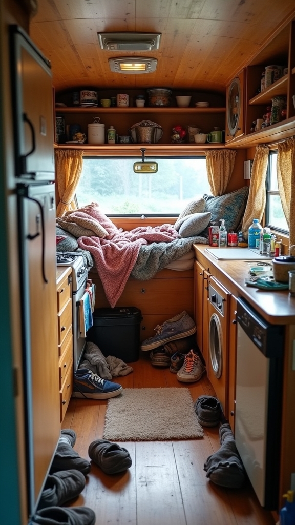 maximize space with multifunctional storage