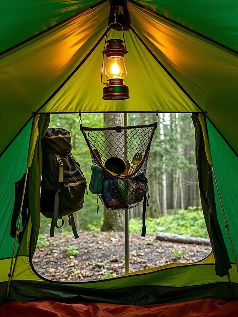 maximize tent vertical storage