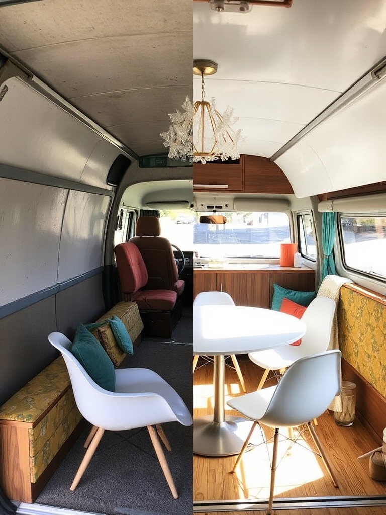 mid century van living style