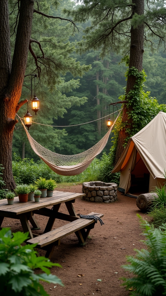 natural greenery for campers