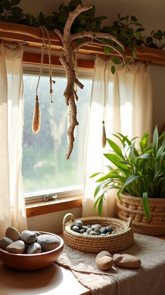 nature inspired bohemian decor