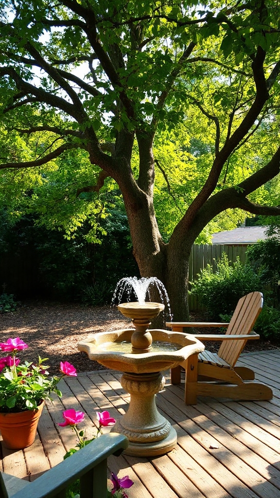 optimal solar birdbath placement