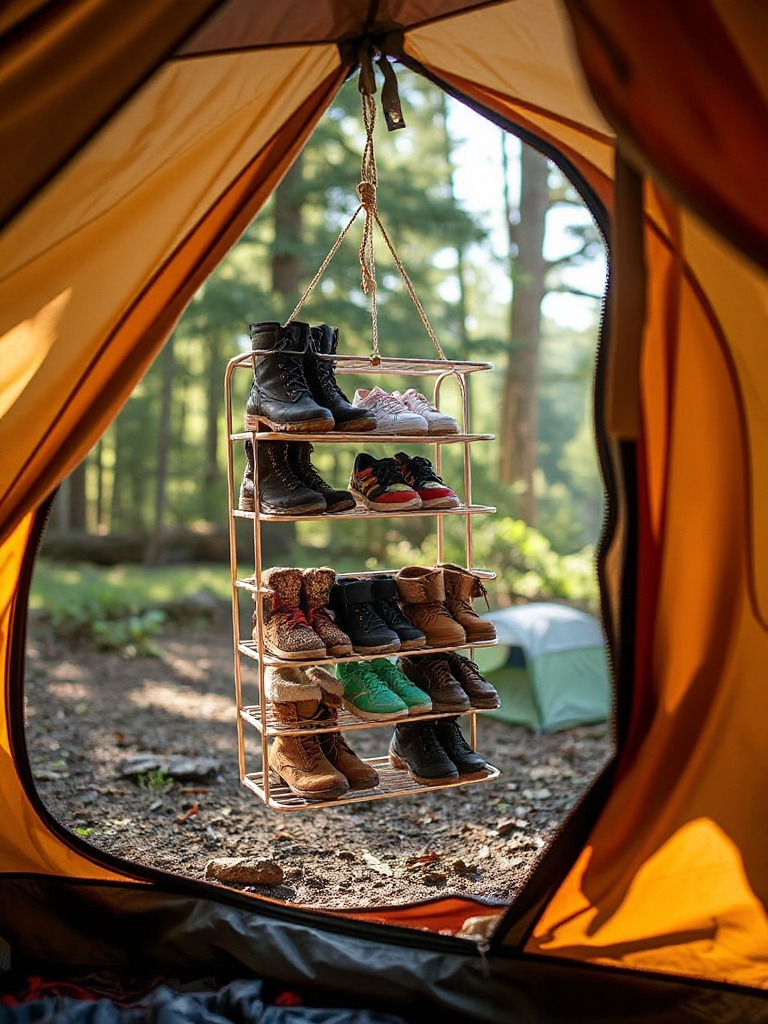 organized shoe storage system