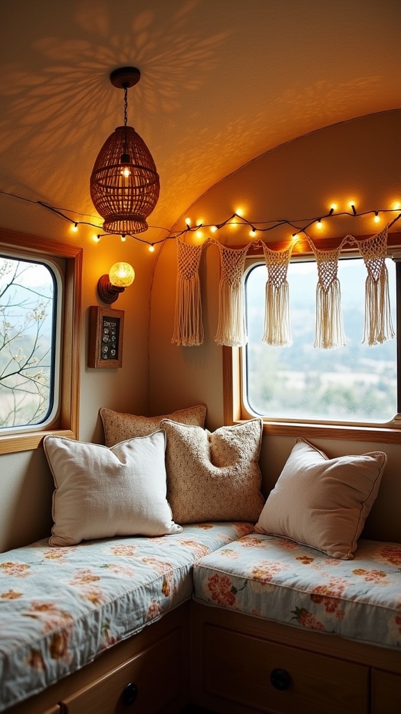 rattan lights and fairy glow