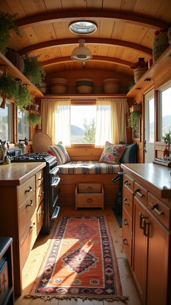 rustic boho camper accents