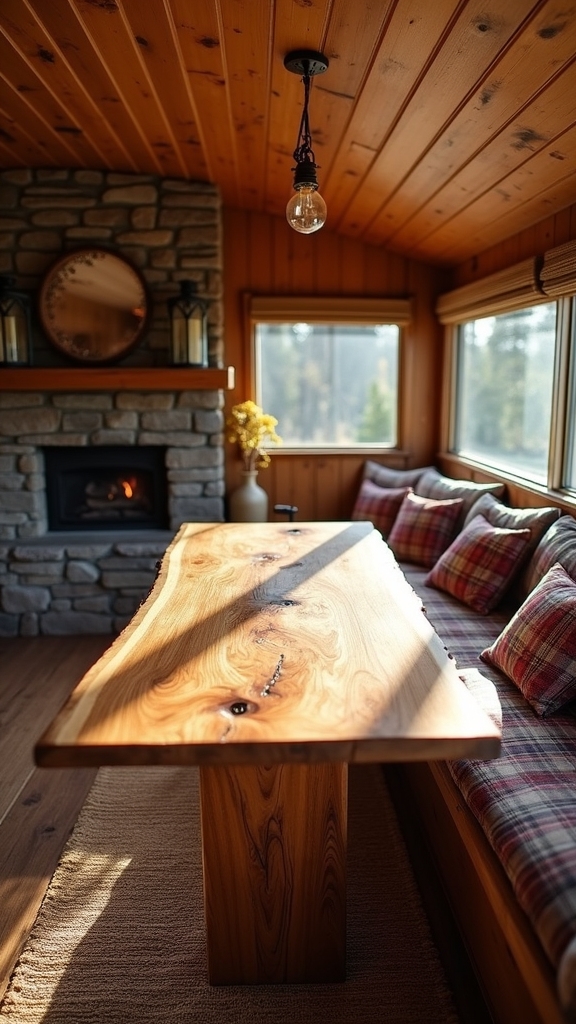 rustic live edge tables
