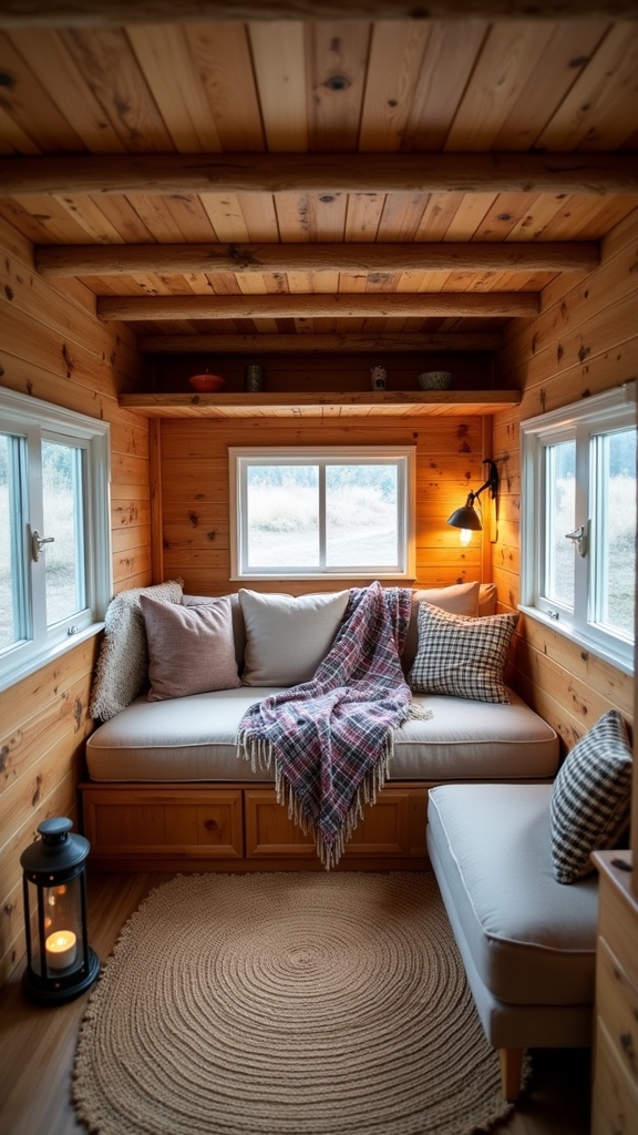 rustic natural wood beams