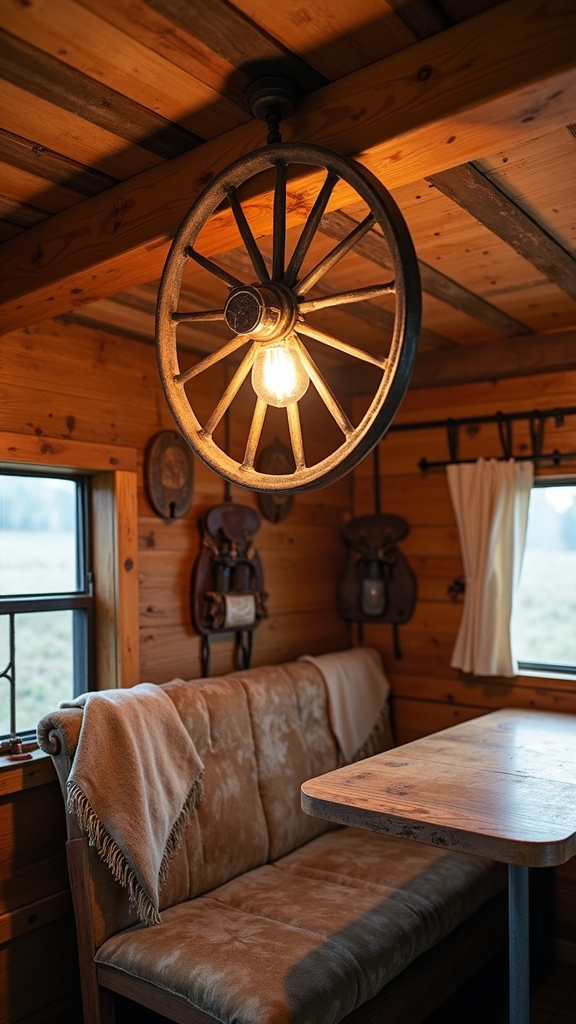 rustic wagon wheel chandeliers