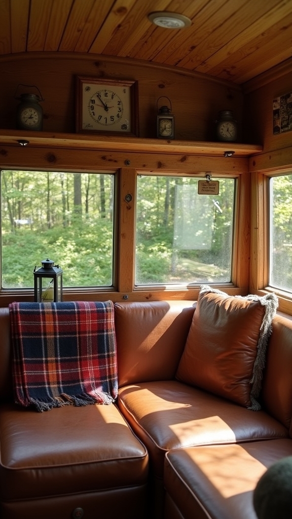 rustic wood window frames