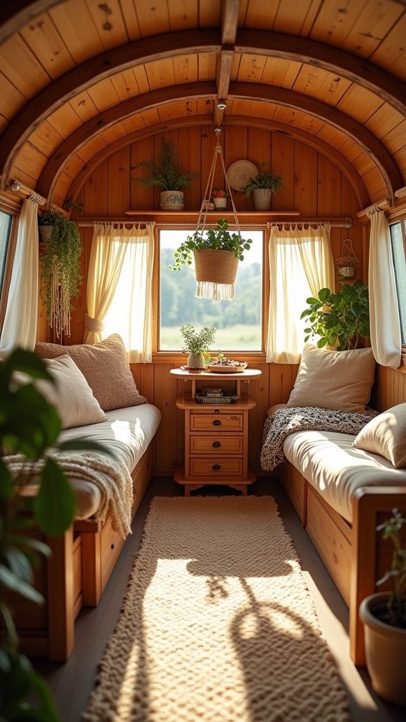 rustic wooden interior design