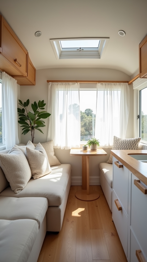 serene minimalist camper design